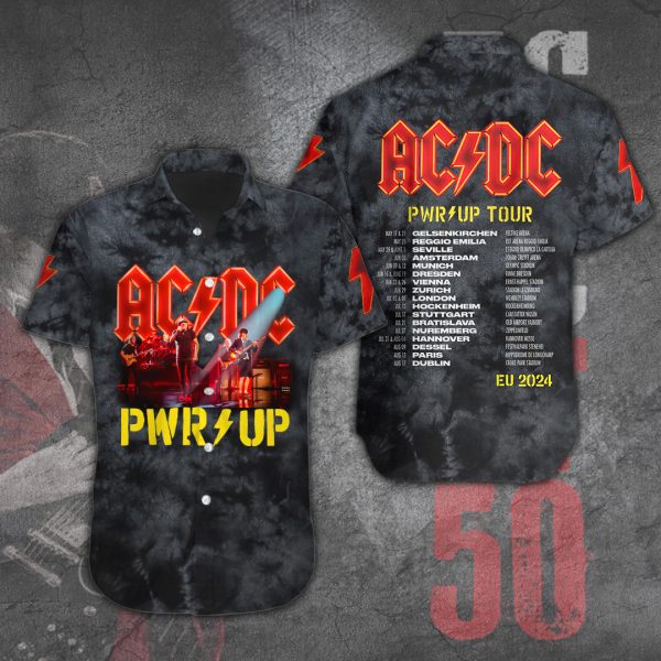 AC/DC Short Sleeve Dress Shirt - TANTN 4549