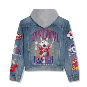 Kansas City Chiefs Women's Denim Hood Jacket - ANHNV 3751