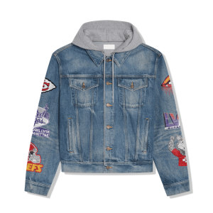 Kansas City Chiefs Women's Denim Hood Jacket - ANHNV 3751