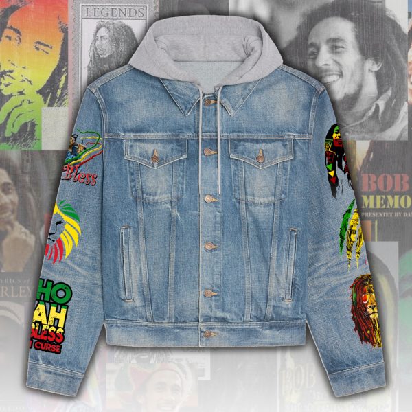 Bob Marley Women's Denim Hood Jacket - ANHNV 3791