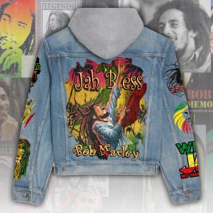 Bob Marley Women's Denim Hood Jacket - ANHNV 3791