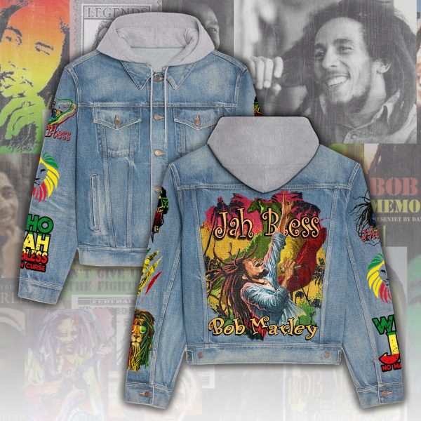 Bob Marley Women's Denim Hood Jacket - ANHNV 3791