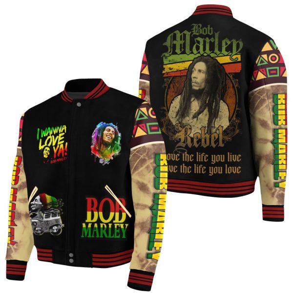 Bob Marley Varsity Jacket - ANHNV 3793