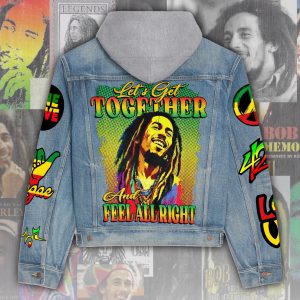 Bob Marley Women's Denim Hood Jacket - ANHNV 3800