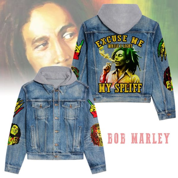 Bob Marley Women's Denim Hood Jacket - ANHNV 3805