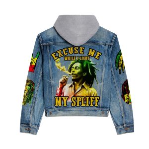 Bob Marley Women's Denim Hood Jacket - ANHNV 3805