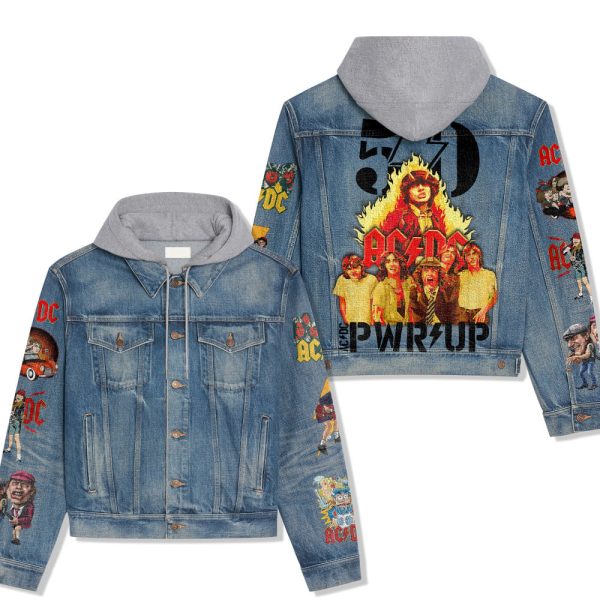 AC/DC Women's Denim Hood Jacket - ANHNV 3837