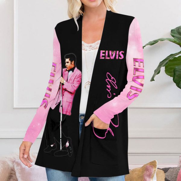 Elvis Presley Women’s Patch Pocket Cardigan – MAITM 5813