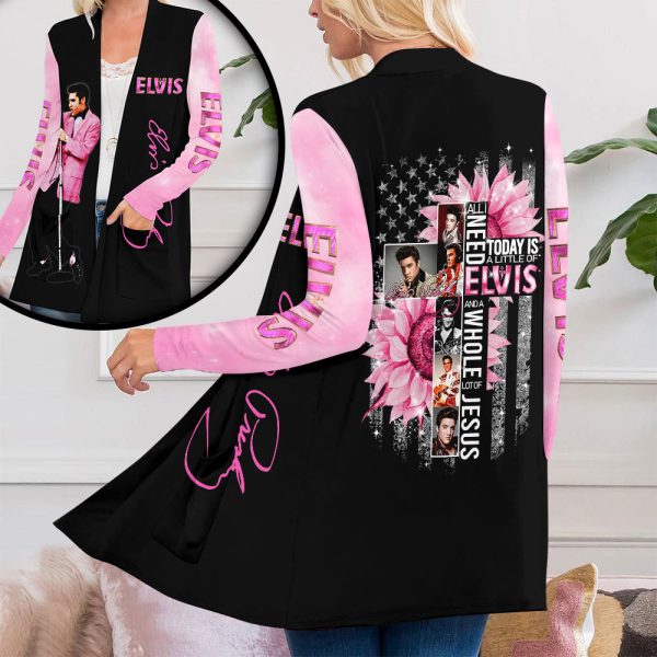 Elvis Presley Women’s Patch Pocket Cardigan – MAITM 5813