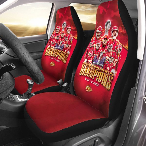 Kansas City Chiefs 2PCS Car Seat Cover - TANTN 4671