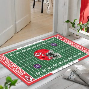 Kansas City Chiefs Rubber Base Doormat - TANTN 4699