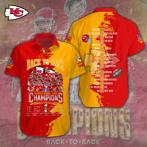 Kansas City Chiefs Short Sleeve Dress Shirt - TANTN 4451