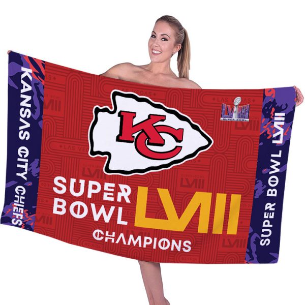 Kansas City Chiefs Rectangle Beach Towel - TANTN 4437