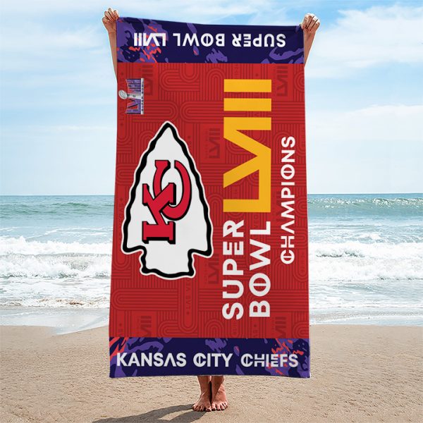 Kansas City Chiefs Rectangle Beach Towel - TANTN 4437