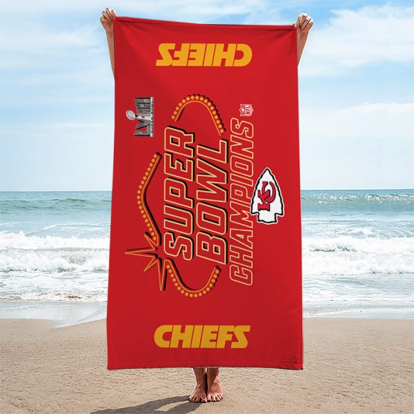 Kansas City Chiefs Rectangle Beach Towel - TANTN 4459