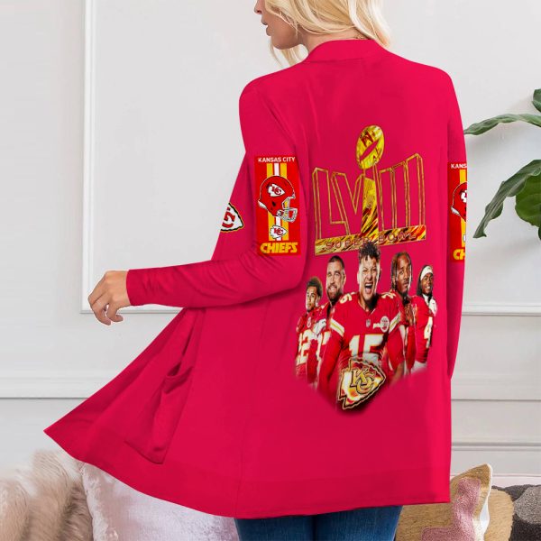 Kansas City Chiefs Women’s Patch Pocket Cardigan – HOATT 4295