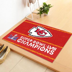 Kansas City Chiefs Rubber Base Doormat - TANTN 4697