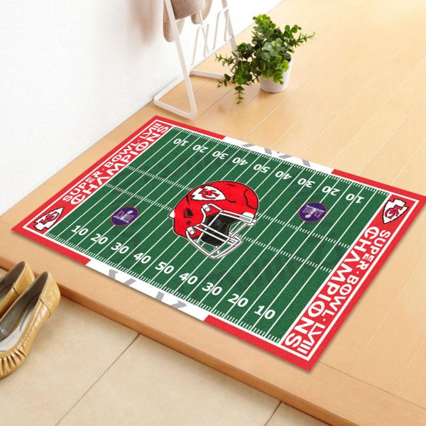 Kansas City Chiefs Rubber Base Doormat - TANTN 4699