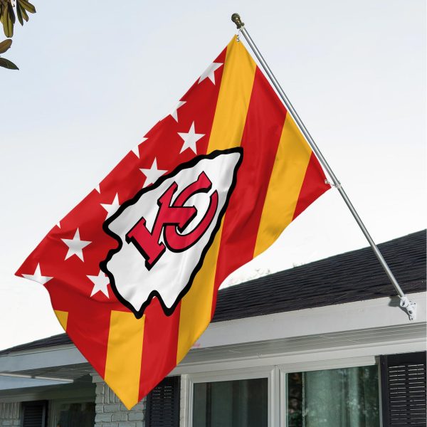 Kansas City Chiefs 3D House Flag - TANTN 4417