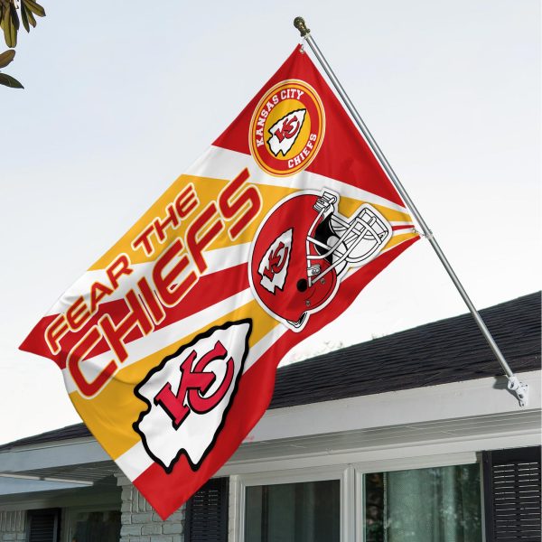 Kansas City Chiefs 3D House Flag - TANTN 4419