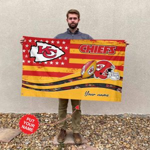 Personalized Kansas City Chiefs 3D House Flag - TANTN 4420