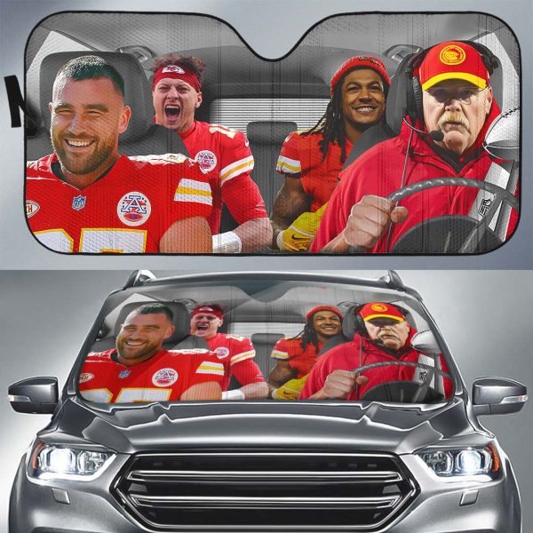 Kansas City Chiefs Auto Sun Shade - TANTN 4740