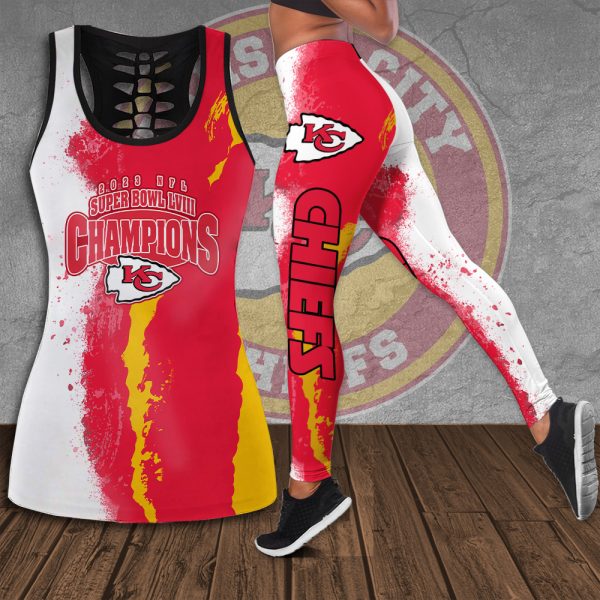 Kansas City Chiefs Hollow Tank Top Leggings - HOATT 4323