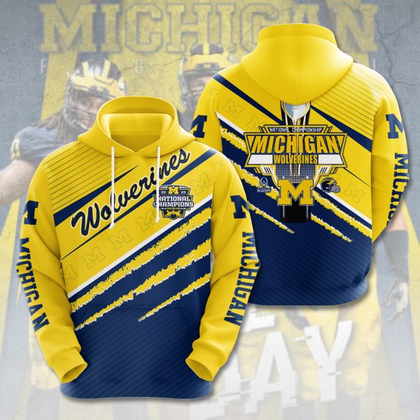 Michigan Wolverines Football 3D Apparel - GNE 026