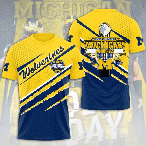 Michigan Wolverines Football 3D Apparel - GNE 026