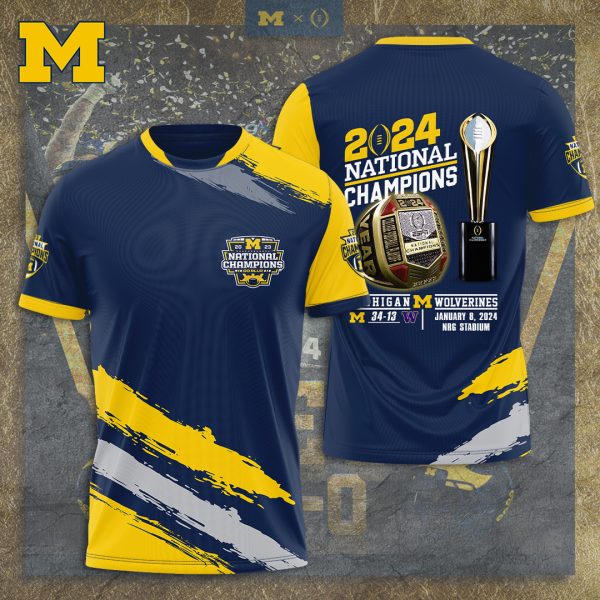 Michigan Wolverines Football 3D Apparel - TANTN 4667