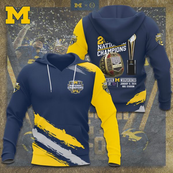 Michigan Wolverines Football 3D Apparel - TANTN 4667