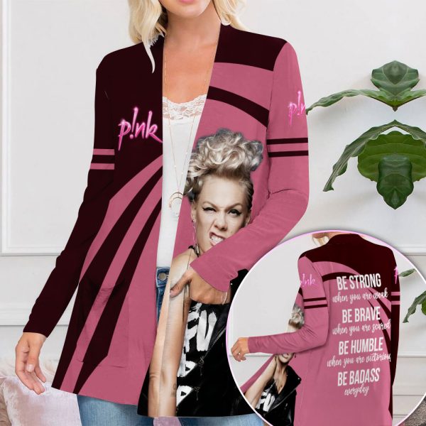 P!nk Women’s Patch Pocket Cardigan – VANDH 2397