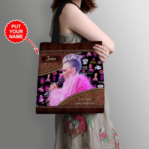 Personalized P!nk Tote Bag - VANDH 2424