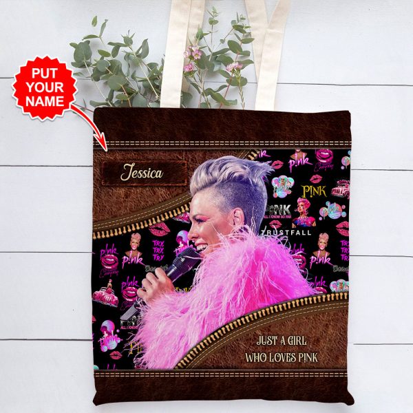 Personalized P!nk Tote Bag - VANDH 2424