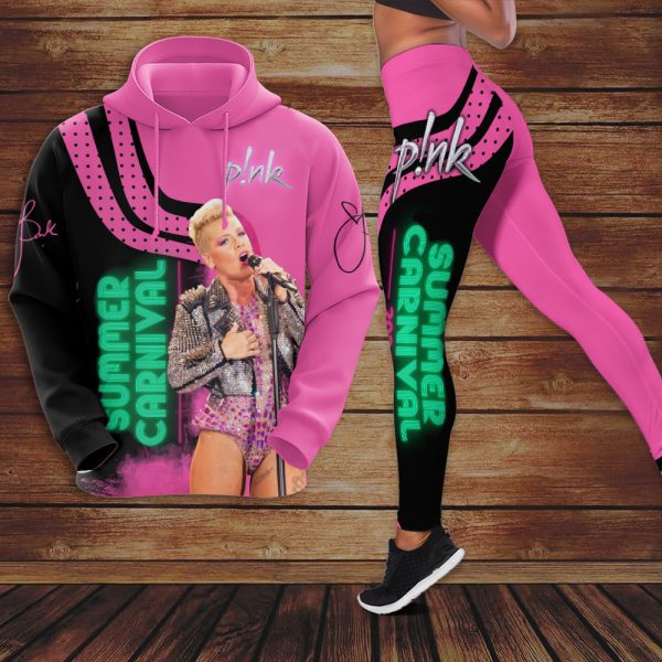 P!nk 3D Hoodie And Leggings - VANDH 2412