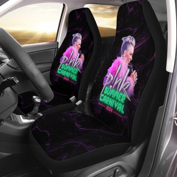 P!nk 2PCS Car Seat Cover - TANTN 4536