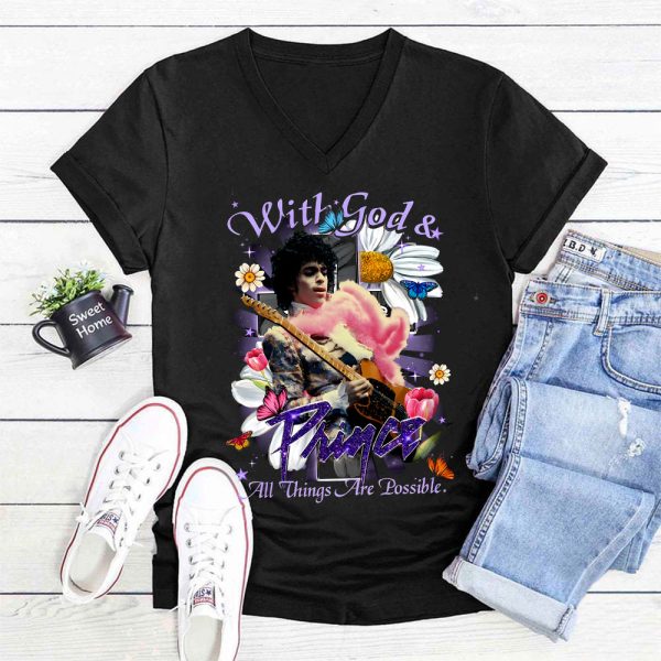 Prince 3D Women’s V-neck T-Shirt - TANTN 4726.2