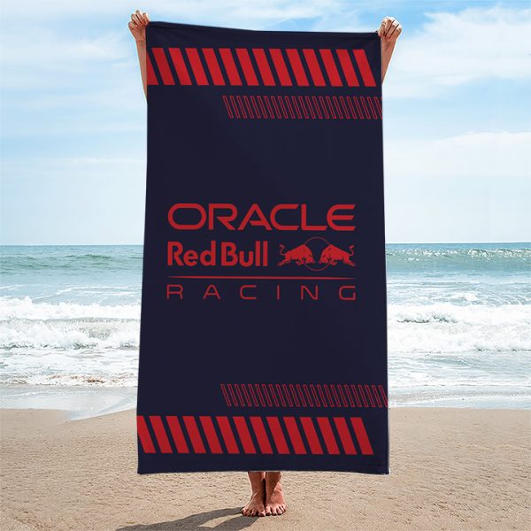 Red Bull Racing F1 Rectangle Beach Towel - TANTN 4522