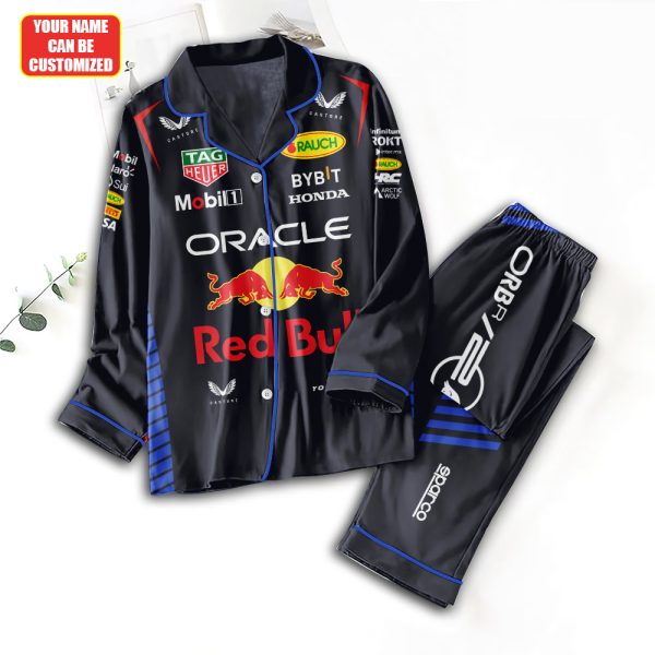 Personalized Red Bull Racing F1 Button Down Pajamas Set – TANTN 4715