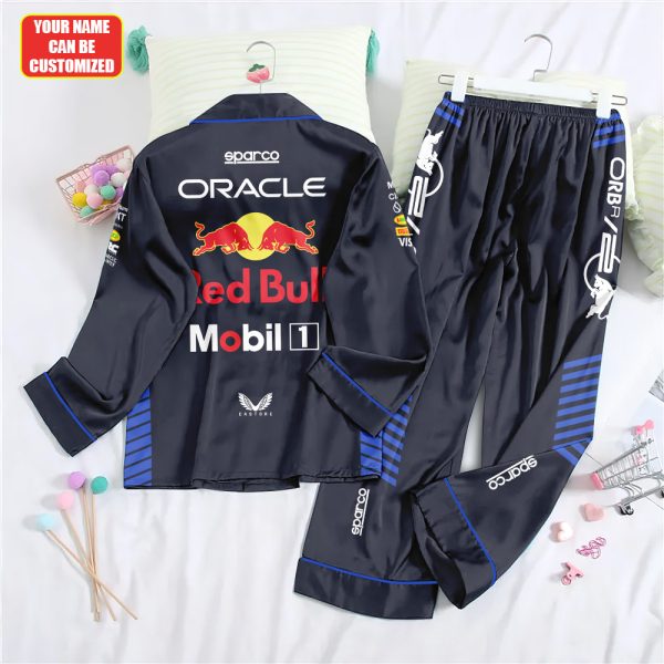 Personalized Red Bull Racing F1 Button Down Pajamas Set – TANTN 4715