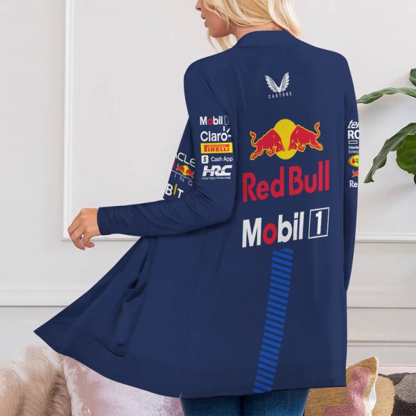 Red Bull Racing F1 Women’s Patch Pocket Cardigan – HOATT 4332