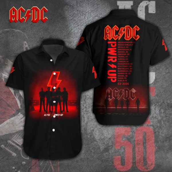 AC/DC Short Sleeve Dress Shirt - TANTN 4548