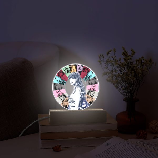 Taylor Swift Led Light with Wooden Base (7 Colors) - HOATT 4340