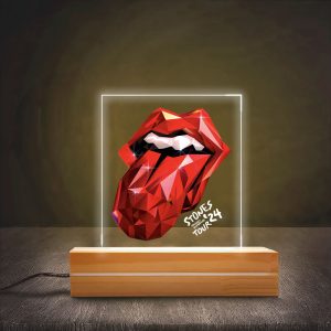 The Rolling Stones Led Light with Wooden Base (7 Colors) - MAITM 5901