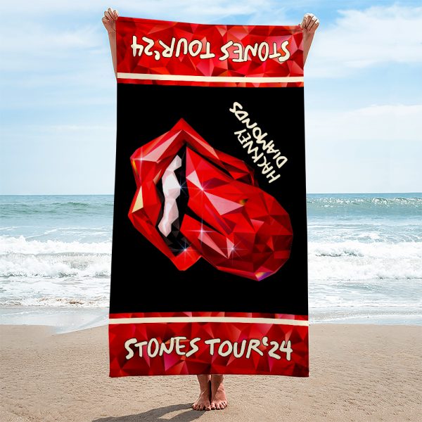 The Rolling Stones Rectangle Beach Towel - MAITM 5903