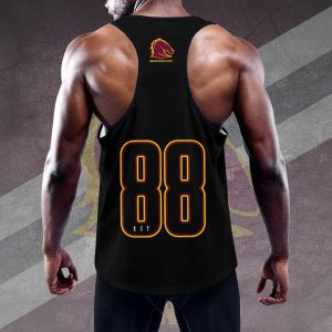 Brisbane Broncos Y-Back Muscle Tank Top - TANTN 4939