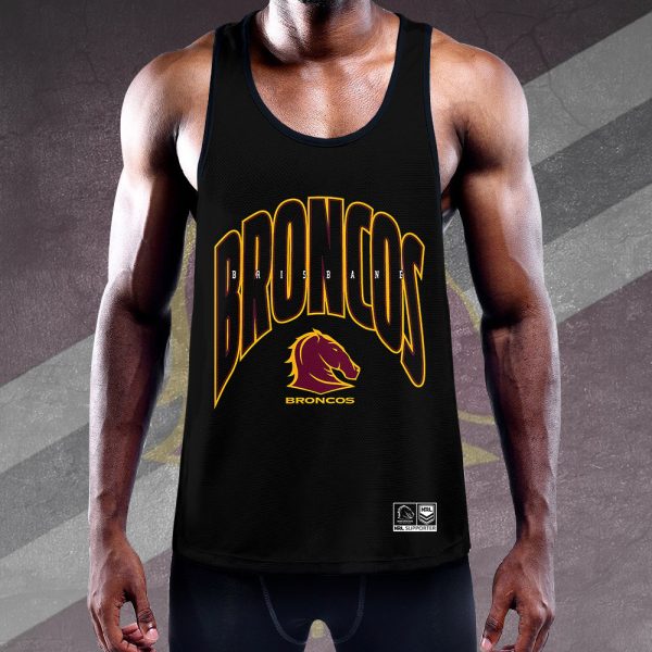 Brisbane Broncos Y-Back Muscle Tank Top - TANTN 4939