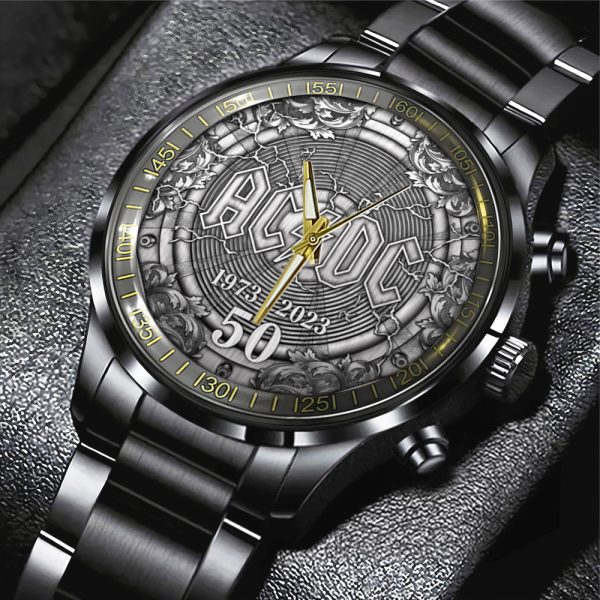 AC/DC Black Stainless Steel Watch - TANTN 5580