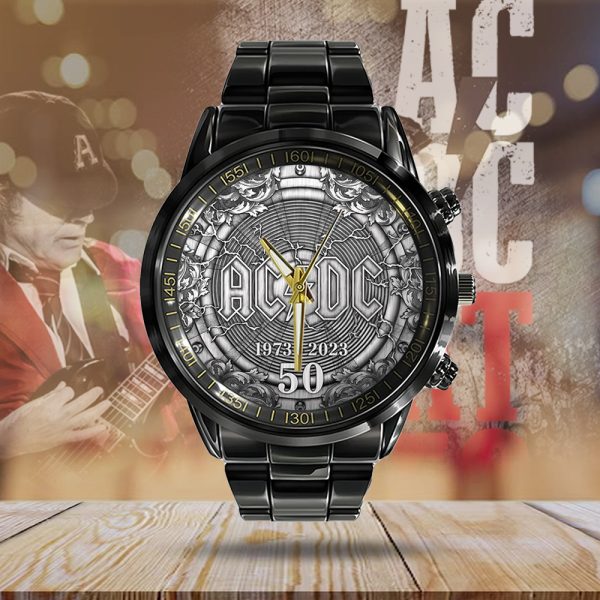 AC/DC Black Stainless Steel Watch - TANTN 5580