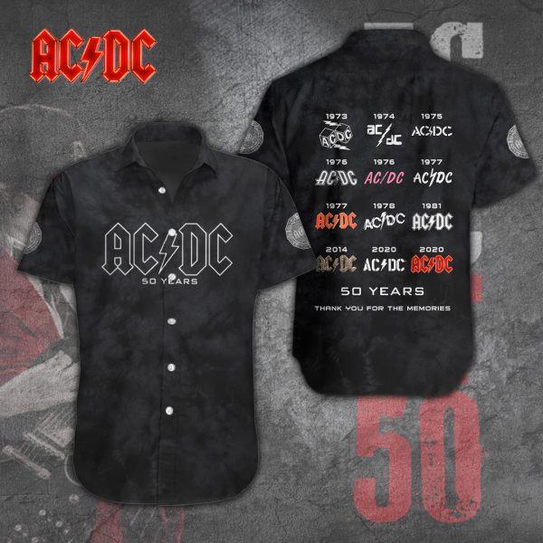 AC/DC Short Sleeve Dress Shirt - TANTN 2770